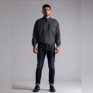 Members Only Black Bomber Jacket Size M